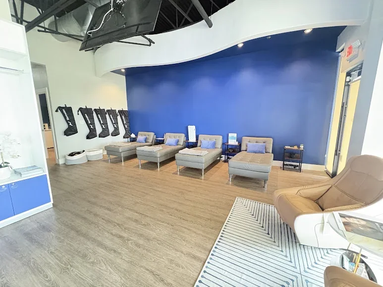 Restore Fort Lauderdale empty lounge with reclining chairs.
