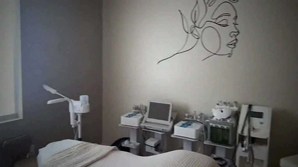 An empty NewYou Medical Spa treatment room.