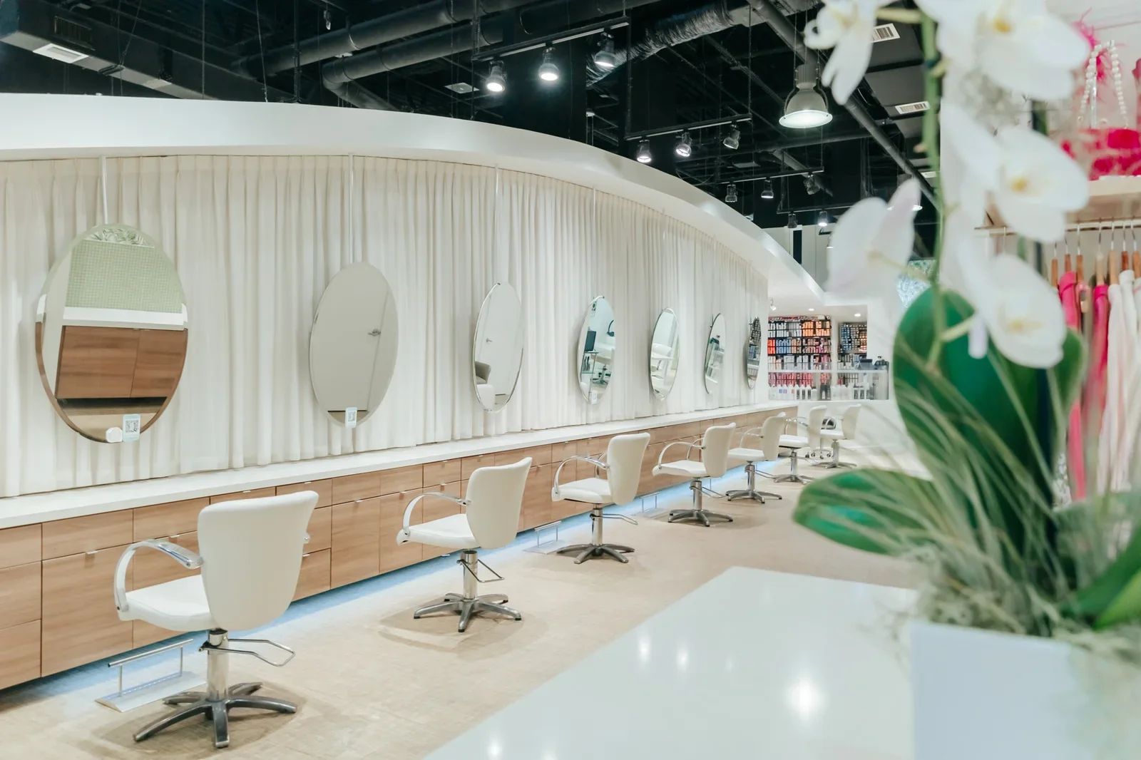 Anushka Spa & Salon interior viewed from the reception desk