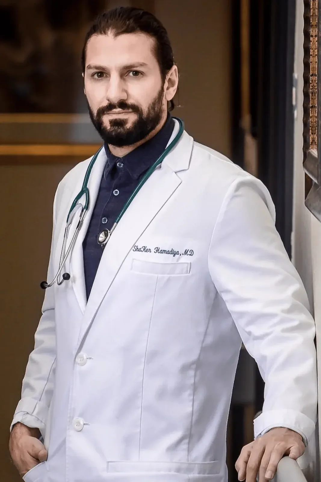 Portrait of Dr. Shaker Hamadiya from SKINNEY Medspa.