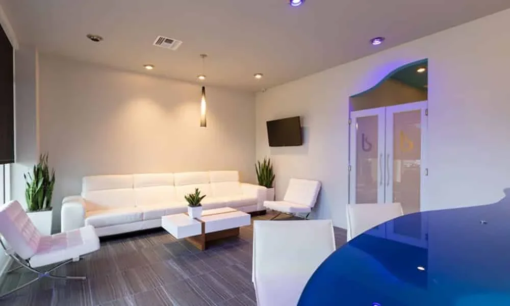Waiting area inside the biostation East Delray Beach