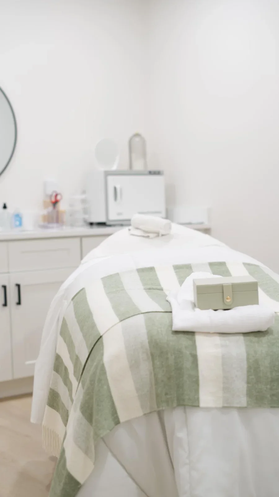 Treatment room interior at glowU Med Spa in Boca Raton